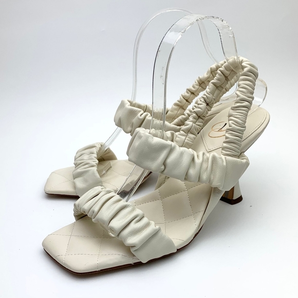 SAM EDELMAN Marlena Ruched Slingback Sandal sz 9.5 - Picture 4 of 12